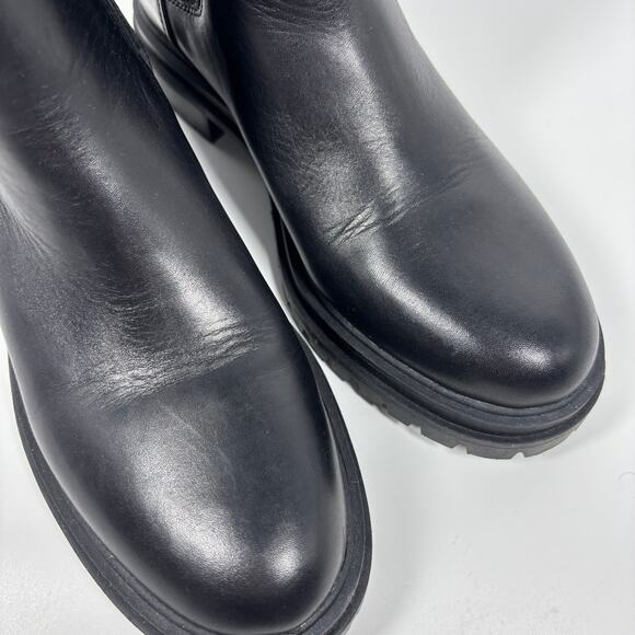 NEW NoBox Madewell The Bradley Chelsea Lug Sole Boots 8 Leather Chunky Pull On - Picture 9 of 9